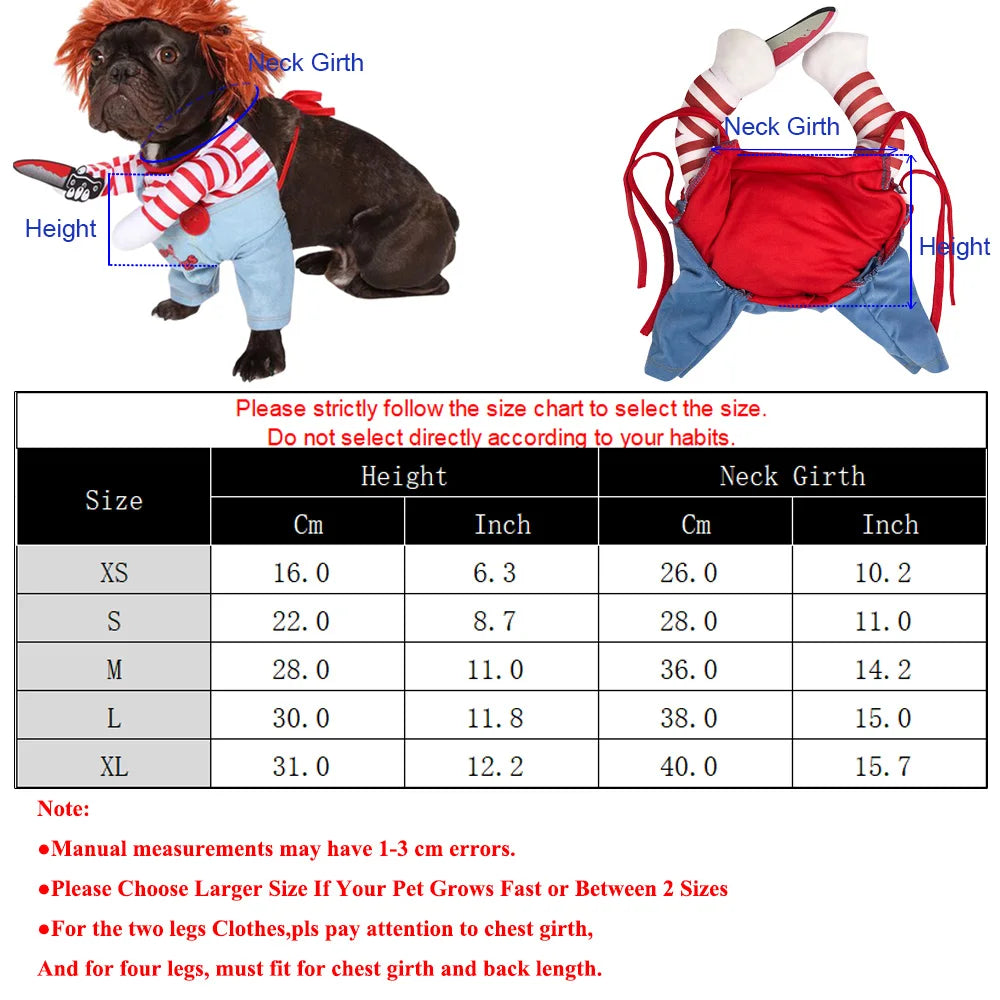 Pet Dog Cat Costume Funny Halloween Cosplay