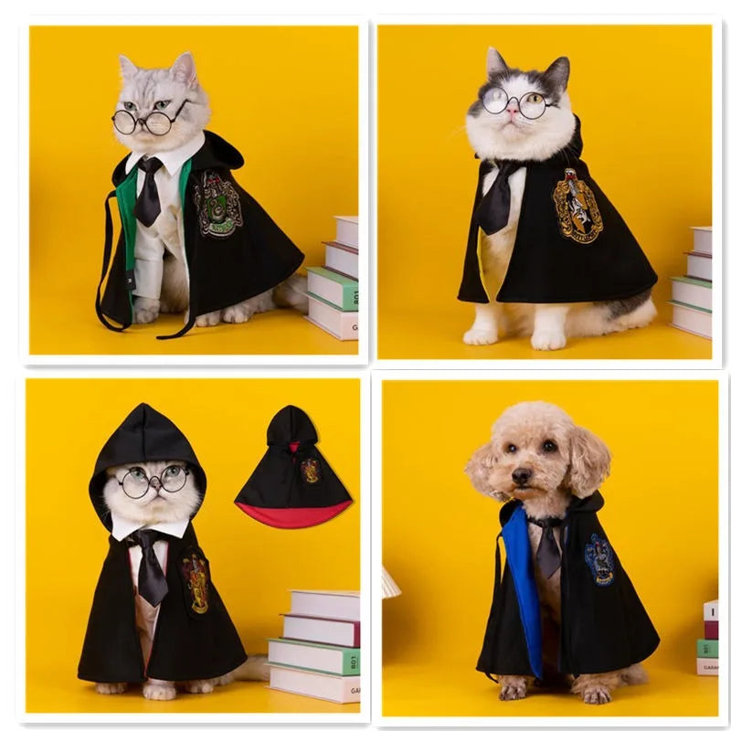 Pet Dog Cat Costume Harry Potter Hogwarts Schools